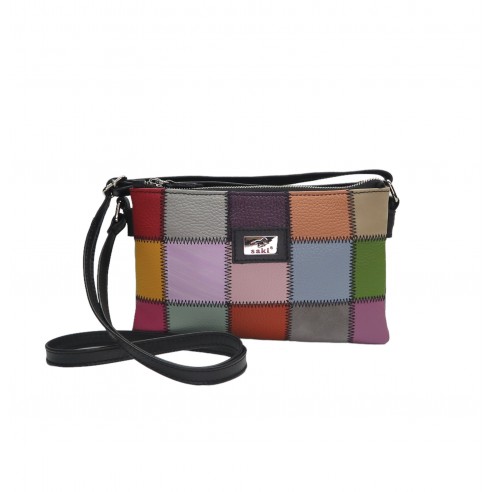 WOMEN'S LEATHER PATCHWORK BAG P2205
